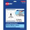 imageAvery TrueBlock Matte White Round Labels Sure Feed Technology 275quot Diameter 60 Matte White Labels PrinttoTheEdge LaserInkjet Printable Great for Packaging and Product Merchandising150 labels