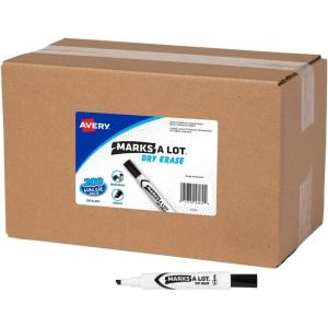 imageAVERY Marks A Lot Value Pack Dry Erase Markers White Board Markers with Chisel Tip 36 Black 98207200 markers
