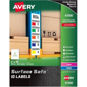 imageAvery Durable Labels Label 2quot x 312quot 615032 x 10