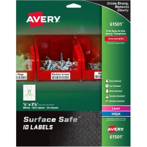 imageAvery Durable Labels Label 2quot x 312quot 6150378 x 258