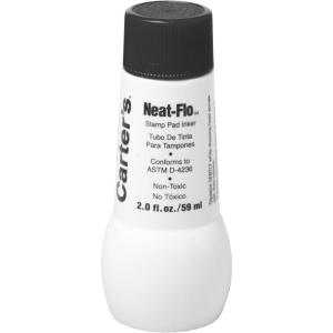 imageCarters NeatFlo Black Ink Refill for ReInkable Stamp Pads 2 oz Bottle 6Pack 223482 Fl Oz Pack of 1