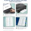 imageAvery Double Column 24 Tab Dividers for 3 Ring Binders Customizable Table of Contents Multicolor Tabs 1 Set 11321Dividers