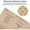 imageAvery Durable Waterproof Labels Sure Feed Technology 2quot x 2quot Square Labels OilResistant PrinttoTheEdge LaserPigmentInkjet 96 Total 64510Kraft Brown