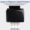 imageAvery Durable Waterproof Labels Sure Feed Technology 2quot x 2quot Square Labels OilResistant PrinttoTheEdge LaserPigmentInkjet 96 Total 64510Matte White