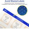 imageAvery Durable Waterproof Labels Sure Feed Technology 2quot x 2quot Square Labels OilResistant PrinttoTheEdge LaserPigmentInkjet 96 Total 64510Matte White