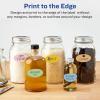 imageAvery Durable Waterproof Oval Labels Sure Feed Technology 1quot x 2quot 240 Total Oil and TearResistant Waterproof Labels PrinttoTheEdge LaserPigmentBased Inkjet Printable240 labels