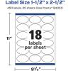 imageAvery Durable Waterproof Oval Labels with Sure Feed 15quot x 25quot 180 TearResistant Labels for Laser and PigmentBased Inkjet Printers450 labels