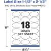 imageAvery Durable Waterproof Oval Labels with Sure Feed 15quot x 25quot 180 TearResistant Labels for Laser and PigmentBased Inkjet Printers900 labels
