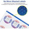 imageAvery Durable Waterproof Round Scalloped Labels Sure Feed Technology 25quot Diameter 450 Total Oil and TearResistant Waterproof Labels PrinttoTheEdge LaserPigmentBased Inkjet Printable450 labels