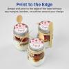 imageAvery Durable Waterproof Round Scalloped Labels Sure Feed Technology 25quot Diameter 450 Total Oil and TearResistant Waterproof Labels PrinttoTheEdge LaserPigmentBased Inkjet Printable90 labels