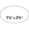 imageAvery Easy Peel Oval ID Labels Sure Feed Print to Edge Perm Adhesive 15quot x 25quot 270 Ct 6583One Size Pack of 5