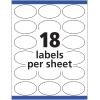 imageAvery Easy Peel Oval ID Labels Sure Feed Print to Edge Perm Adhesive 15quot x 25quot 270 Ct 6583One Size Pack of 5