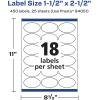 imageAvery Glossy Clear Oval Labels Sure Feed Technology 15quot x 25quot 180 Glossy Clear Labels LaserInkjet Printable450 labels