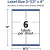 imageAvery Glossy Clear Rectangle Labels Sure Feed Technology 313quot x 4quot 30 Glossy Clear Labels LaserInkjet Printable30 labels