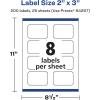imageAvery Glossy Clear Rectangle Scalloped Labels Sure Feed Technology 2quot x 3quot 80 Glossy Clear Labels PrinttoTheEdge LaserInkjet Printable200 labels