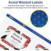 imageAvery Glossy Clear Rectangle Scalloped Labels Sure Feed Technology 2quot x 3quot 80 Glossy Clear Labels PrinttoTheEdge LaserInkjet Printable80 labels