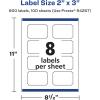 imageAvery Glossy Clear Rectangle Scalloped Labels Sure Feed Technology 2quot x 3quot 80 Glossy Clear Labels PrinttoTheEdge LaserInkjet Printable800 labels