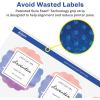 imageAvery Glossy Clear Round Scalloped Labels Sure Feed Technology 25quot Diameter 225 Glossy Clear Labels PrinttoTheEdge LaserInkjet Printable450 labels