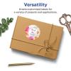 imageAvery Glossy White Round Scalloped Labels Sure Feed Technology 25quot Diameter 90 Glossy White Labels PrinttoTheEdge Permanent Adhesive LaserInkjet Printable450 labels