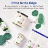 imageAvery Glossy White Square Labels Sure Feed Technology 15quot x 15quot 200 Glossy White Labels PrinttoTheEdge Permanent Adhesive LaserInkjet Printable500 labels