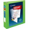 imageAvery HeavyDuty View 3 Ring Binder 15quot One Touch EZD Rings 1 Chartreuse Binder 79773Chartreuse