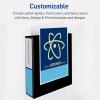 imageAvery HeavyDuty View 3 Ring Binder 2 Inch One Touch EZD Rings 540Sheet Capacity 28 Inch Wide Spine Customizable Clear Cover and Spine 1 Green Binder 79683Green