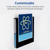 imageAvery HeavyDuty View 3 Ring Binder 2 Inch One Touch EZD Rings 540Sheet Capacity 28 Inch Wide Spine Customizable Clear Cover and Spine 1 Green Binder 79683Green