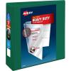 imageAvery HeavyDuty View 3 Ring Binder 2 Inch One Touch EZD Rings 540Sheet Capacity 28 Inch Wide Spine Customizable Clear Cover and Spine 1 Green Binder 79683Green