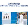 imageAvery HeavyDuty View 3 Ring Binder 3quot One Touch EZD Rings 1 Pacific Blue Binder 79811Pacific Blue
