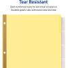 imageAvery Insertable Dividers for 3 Ring Binder 5Tab Set Clear Big Tabs Buff Paper with GoldReinforced 24 Sets Great for Organizing Projects Reports Finances and More 1111324 Packs