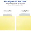 imageAvery Insertable Dividers for 3 Ring Binder 5Tab Set Clear Big Tabs Buff Paper with GoldReinforced 24 Sets Great for Organizing Projects Reports Finances and More 1111324 Packs