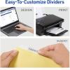 imageAvery Insertable Dividers for 3 Ring Binder 5Tab Set Clear Big Tabs Buff Paper with GoldReinforced 24 Sets Great for Organizing Projects Reports Finances and More 11113250 labels