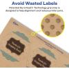 imageAvery Kraft Brown Round Scalloped Labels Sure Feed Technology 25quot Diameter 135 Kraft Brown Labels PrinttoTheEdge LaserInkjet Printable450 labels
