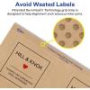 imageAvery Kraft Brown Square Labels Sure Feed Technology 3quot x 3quot 90 Kraft Brown Labels PrinttoTheEdge LaserInkjet Printable300 labels