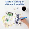imageAvery MarksALot Permanent Markers Regular DeskStyle Size Chisel Tip Water and Wear Resistant 12 Blue Markers 07886Blue