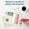imageAvery MarksALot Permanent Markers Regular DeskStyle Size Chisel Tip Water and Wear Resistant 12 Blue Markers 07886Red