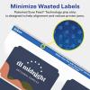 imageAvery Matte Clear Rectangle Scalloped Labels Sure Feed Technology 2quot x 3quot 200 Matte Clear Labels PrinttoTheEdge LaserInkjet Printable400 labels