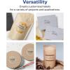 imageAvery Matte Clear Round Scalloped Labels Sure Feed Technology 25quot Diameter 90 Matte Clear Labels PrinttoTheEdge LaserInkjet Printable225 labels
