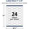 imageAvery Matte White Oval Labels Sure Feed Technology 1quot x 2quot 600 Matte White Printable Labels6 000 Labels