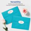 imageAvery Matte White Oval Labels Sure Feed Technology 1quot x 2quot 600 Matte White Printable Labels6 000 Labels