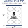 imageAvery Matte White Oval Labels Sure Feed Technology 2quot x 313quot 200 Matte White Printable Labels2 000 Labels