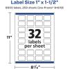 imageAvery Matte White Rectangle Labels Sure Feed Technology 1quot x 15quot 800 Matte White Printable Labels8 000 Labels
