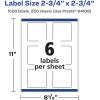 imageAvery Matte White Square Labels Sure Feed Technology 275quot x 275quot 150 Matte White Printable Labels1 500 Labels