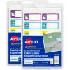 imageAvery NoIron Fabric Labels 12quot x 134quot Washer and DryerSafe Waterproof Labels NonPrintable 54 Total 40720Animal Designs