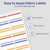 imageAvery NoIron Fabric Labels 12quot x 134quot Washer and DryerSafe Waterproof Labels NonPrintable 54 Total 40720Happy Designs