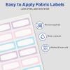 imageAvery NoIron Fabric Labels 12quot x 134quot Washer and DryerSafe Waterproof Labels NonPrintable 54 Total 40720Pastel Designs