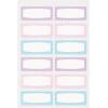 imageAvery NoIron Fabric Labels 12quot x 134quot Washer and DryerSafe Waterproof Labels NonPrintable 54 Total 40720Pastel Designs