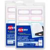 imageAvery NoIron Fabric Labels 12quot x 134quot Washer and DryerSafe Waterproof Labels NonPrintable 54 Total 40720Pastel Designs