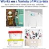 imageAvery NoIron Fabric Labels 12quot x 134quot Washer and DryerSafe Waterproof Labels NonPrintable 54 Total 40720Pastel Designs