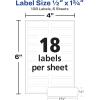 imageAvery NoIron Fabric Labels 12quot x 134quot Washer and DryerSafe Waterproof Labels NonPrintable 54 Total 40720White